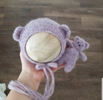 |RTS| Purple Haze alpaca blend knit bear set