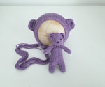 |RTS| Grape Wool Knit Bear Set