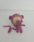 |RTS| Mauve Knit Bear Set