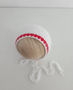 |RTS| Tiny Red Hearts Bonnets