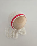 |RTS| Tiny Red Hearts Bonnets