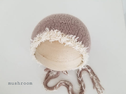 |RTS| Mushroom Whimsy Knit Bonnet