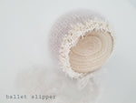 |RTS| Ballet Slipper Whimsy Knit Bonnet