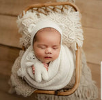 |preorder| Alpaca Blend II Knit Bear Bonnet/BearLovie/Wrap