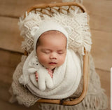 |preorder| Alpaca Blend II Knit Bear Bonnet/BearLovie/Wrap