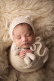 |preorder| alpaca blend knit Bear Bonnet/Bear Lovie/Wrap