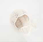 |RTS| Ivory Knit Lacework Bonnet