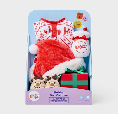 14" Baby Doll Christmas Morning Outfit- Target GiggleScape