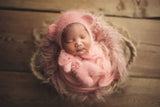 ~PreOrder~ POTTERY Luxe Angora Knit Bear Bonnet + Bear Lovie Set