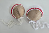 |RTS| Tiny Red Hearts Bonnets