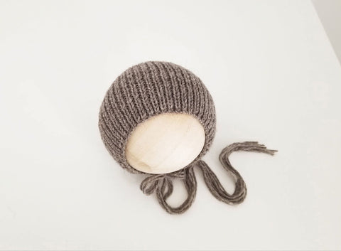 |RTS| Bark Rib Knit Bonnet