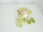 |RTS| Green Apple Luxe Angora Knit Bear Bonnet