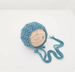 |RTS| Teal Textured Knit Bonnet