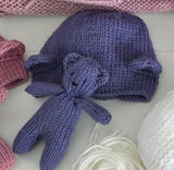 |RTS| Dusty Purple Knit Bear Set