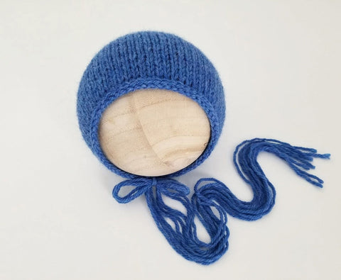 |RTS| Royal Blue Simple Knit Bonnet