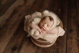 ~PreOrder~ BEIGE Luxe Angora Knit Bear Bonnet  + Bear Lovie Set