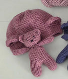 |RTS| Mauve Knit Bear Set