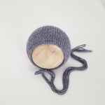 |RTS| Denim blue Simple Knit Bonnet