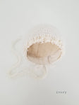 |RTS| Ivory Whimsy Knit Bonnet